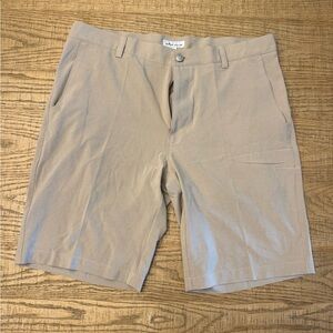 Peter Millar Tan Flat Front Casual Shorts